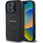 Guess Saffiano Peony Classic Logo MagSafe Case for iPhone 16 Pro Max - Black - (GUE003808-0)