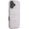 Guess Saffiano Peony Classic Logo MagSafe iPhone 16 Case - Pink - (GUE003810-0)