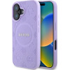 Guess Saffiano Peony Classic Logo MagSafe iPhone 16 Case - Purple - (GUE003809-0)