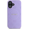 Guess Saffiano Peony Classic Logo MagSafe iPhone 16 Case - Purple - (GUE003809-0)