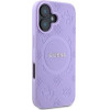 Guess Saffiano Peony Classic Logo MagSafe iPhone 16 Case - Purple - (GUE003809-0)
