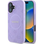 Guess Saffiano Peony Classic Logo MagSafena iPhone 16 Plus Case - Purple - (GUE004095-0)