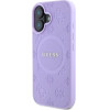 Guess Saffiano Peony Classic Logo MagSafena iPhone 16 Plus Case - Purple - (GUE004095-0)