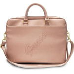 Guess Saffiano Script 16 Laptop Bag - Pink - (GUE001234-0)