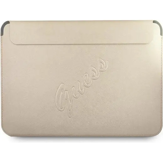 Guess Saffiano Script case for a 13 laptop - gold - (GUE001401-0)