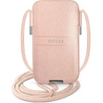 Guess Saffiano Strap 6.1'' Bag - Pink - (GUE001546-0)