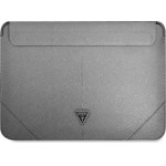 Guess Saffiano Triangle Logo case for a 14 laptop - silver - (GUE001823-0)