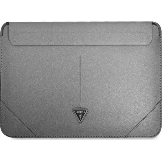 Guess Saffiano Triangle Logo case for a 14 laptop - silver - (GUE001823-0)
