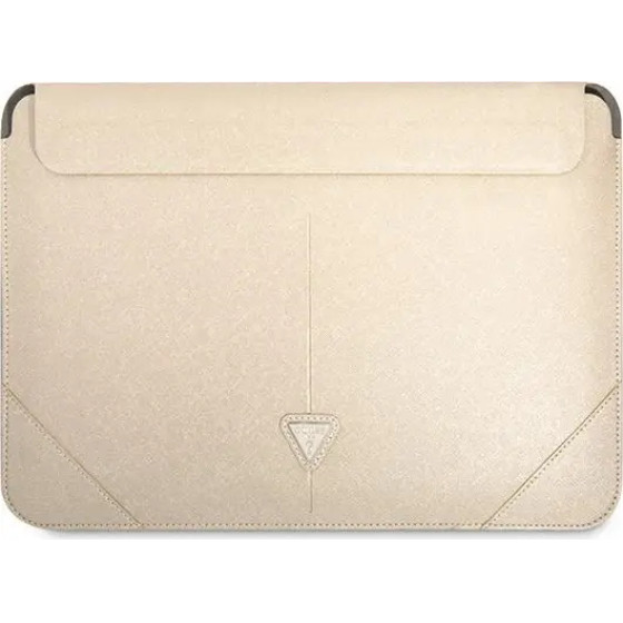 Guess Saffiano Triangle Logo case for a 16 laptop - beige - (GUE001828-0)