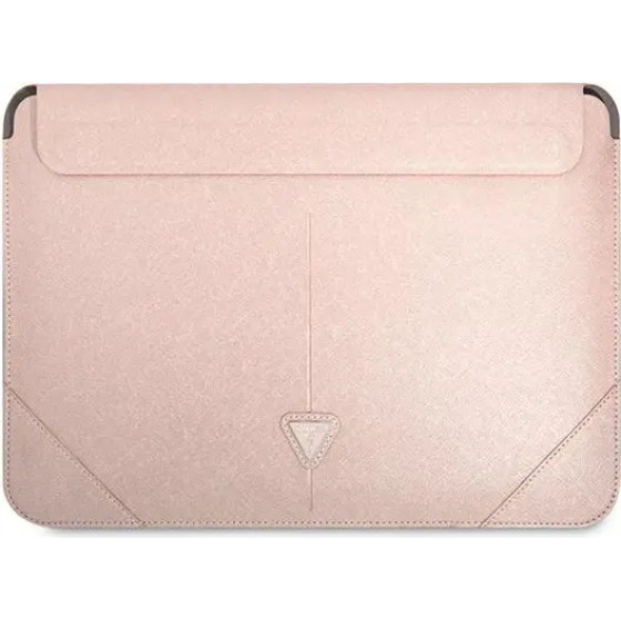 Guess Saffiano Triangle Logo case for a 16 laptop - pink - (GUE001826-0)