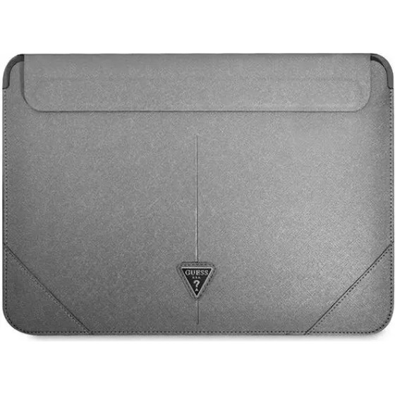 Guess Saffiano Triangle Logo case for a 16 laptop - silver - (GUE001824-0)