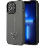 Guess Saffiano Triangle Logo case for iPhone 13 Pro Max 6.7 - silver - (GUE002088-0)