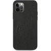 Guess Saffiano Vintage Script Case for iPhone 12 Pro Max 6.7 - Black - (GUE001225-0)