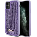 Guess Sequin Script Metal case for iPhone 11 / Xr - purple - (GUE003160-0)