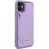 Guess Sequin Script Metal case for iPhone 11 / Xr - purple - (GUE003160-0)