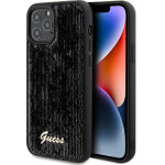 Guess Sequin Script Metal case for iPhone 12/12 Pro - black - (GUE003152-0)