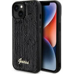 Guess Sequin Script Metal case for iPhone 14 / 15 / 13 - black - (GUE003157-0)