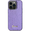 Guess Sequin Script Metal case for iPhone 14 Pro - purple - (GUE003163-0)