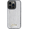Guess Sequin Script Metal case for iPhone 14 Pro - silver - (GUE003158-0)