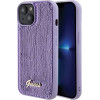 Guess Sequin Script Metal case for iPhone 15 - purple - (GUE003076-0)