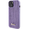 Guess Sequin Script Metal case for iPhone 15 - purple - (GUE003076-0)