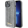 Guess Sequin Script Metal case for iPhone 15 - silver - (GUE003073-0)