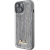 Guess Sequin Script Metal case for iPhone 15 - silver - (GUE003073-0)