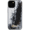 Guess Sequin Script Metal case for iPhone 15 - silver - (GUE003073-0)