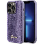 Guess Sequin Script Metal case for iPhone 15 Pro - purple - (GUE003077-0)