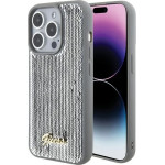 Guess Sequin Script Metal case for iPhone 15 Pro - silver - (GUE003074-0)