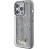 Guess Sequin Script Metal case for iPhone 15 Pro - silver - (GUE003074-0)