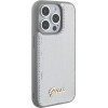 Guess Sequin Script Metal case for iPhone 15 Pro - silver - (GUE003074-0)
