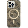 Guess Set GUBPP13LH4EACSW Case+ Charger iPhone 13 Pro brown/brown hard case 4G Print MagSafe - (GUE002550-0)