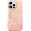 Guess Set GUBPP13XH4EACSP Case+ Charger iPhone 13 Pro Max pink/pink hard case 4G Print MagSafe - (GUE002563-0)