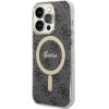 Guess Set GUBPP14LH4EACSK Case+ Charger iPhone 14 Pro 6.1'' black/black hard case 4G Print MagSafe - (GUE002546-0)