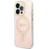 Guess Set GUBPP14LH4EACSP Case+ Charger iPhone 14 Pro 6.1'' pink/pink hard case 4G Print MagSafe - (GUE002566-0)
