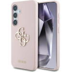 Guess Silicone Big 4G Logo Bottom Script Case for Samsung Galaxy S25 - Pink - (GUE004298-0)