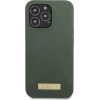 Guess Silicone Logo Plate MagSafe case for iPhone 13 Pro / iPhone 13 - green - (GUE002497-0)