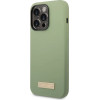 Guess Silicone Logo Plate MagSafe case for iPhone 14 Pro Max - green - (GUE002915-0)