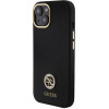 Guess Silicone Logo Strass 4G Case for iPhone 15 - Black - (GUE003306-0)