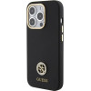 Guess Silicone Logo Strass 4G Case for iPhone 15 Pro - Black - (GUE003308-0)