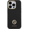 Guess Silicone Logo Strass 4G Case for iPhone 15 Pro - Black - (GUE003308-0)
