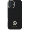 Guess Silicone Logo Strass 4G Case for iPhone 16 - Black - (GUE004146-0)