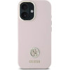 Guess Silicone Logo Strass 4G case for iPhone 16 - light pink - (GUE004121-0)
