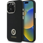 Guess Silicone Logo Strass 4G Case for iPhone 16 Pro Max - Black - (GUE004147-0)
