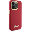 Guess Silicone Script Metal Logo & Frame case for iPhone 15 Pro - red - (GUE003346-0)