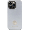 Guess Strass Metal Logo case for iPhone 15 Pro - silver - (GUE003353-0)