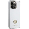 Guess Strass Metal Logo case for iPhone 15 Pro - silver - (GUE003353-0)