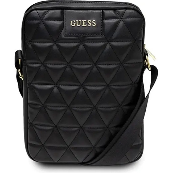 Guess Torba GUTB10QLBK 10'' czarna/black Quilted Tablet Bag - (GUE000772-0)