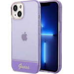 Guess Translucent iPhone 14 6.1 Case - Purple - (GUE002250-0)